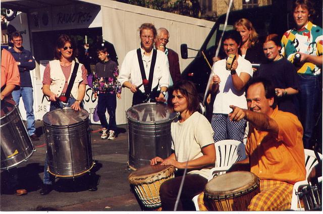 Erster Auftritt 28.09.1997, Abrissfete Mühlenplatz (Baubeginn Clemens-Galerie)
